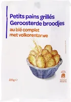 Petits pains grillés au blé complet