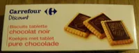 Biscuits tablette chocolat noir