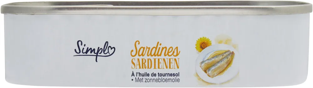 Sardines à l'huile de tournesol (Lot de 3 boîtes 1/4)