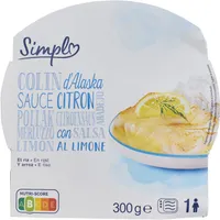 Colin d'Alaska sauce citron et riz