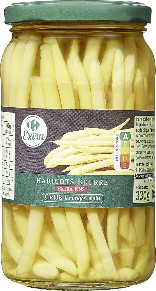 Haricots beurre extra fin