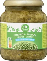 Épinards hachés à la crème