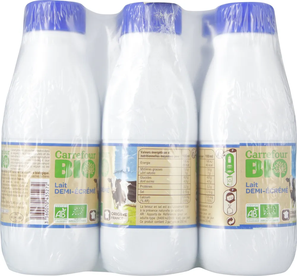 Lait demi-écrémé