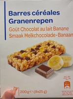 Barres céréales Goût Chocolat au lait - Banane