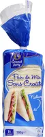 Pain de Mie sans croûte nature tranché