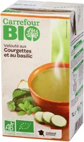 Crema de calabacín y albahaca