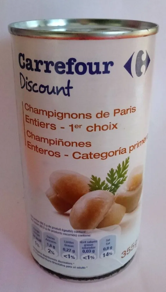 Champiñones enteros
