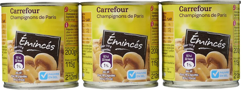 Champignons de Paris Emincés