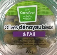 Olives a l'ail dénoyautées