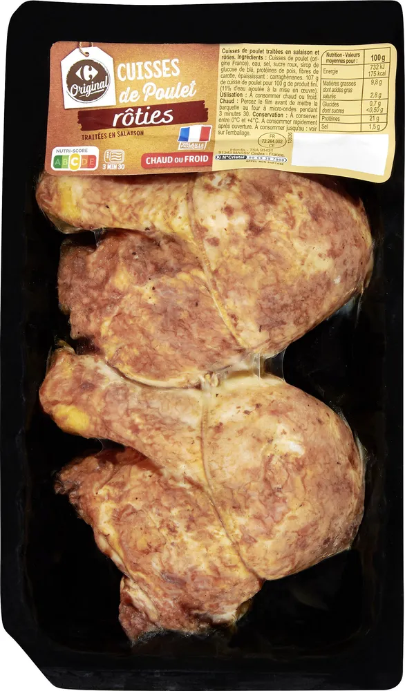 CUISSES de Poulet rôties Traitées en salaison