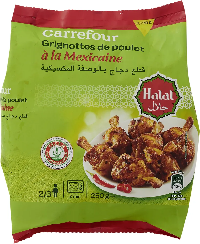 Grignottes de Poulet à la Mexicaine Halal