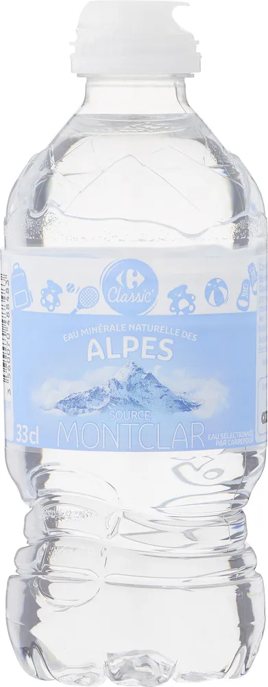 Eau minérale naturelle des alpes
