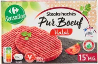 Steaks hachés Pur Bœuf Halal