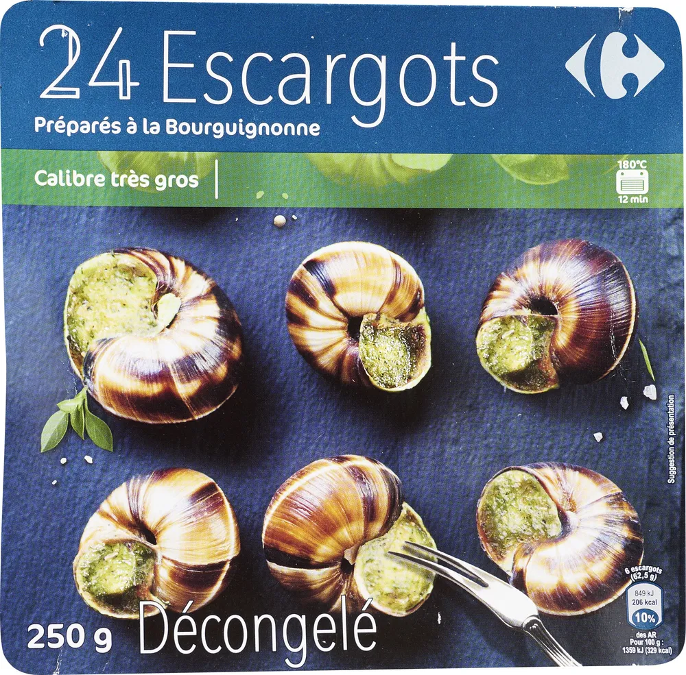 24 Escargots Recette à la Bourguignonne