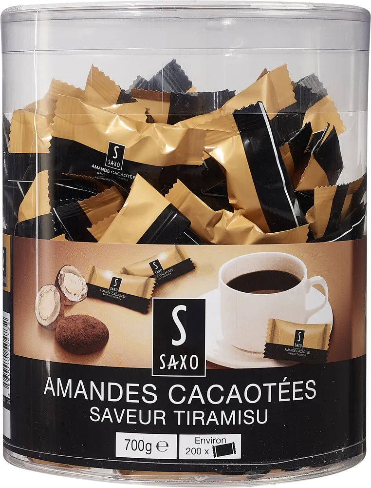 Amandes cacaotées saveur tiramisu
