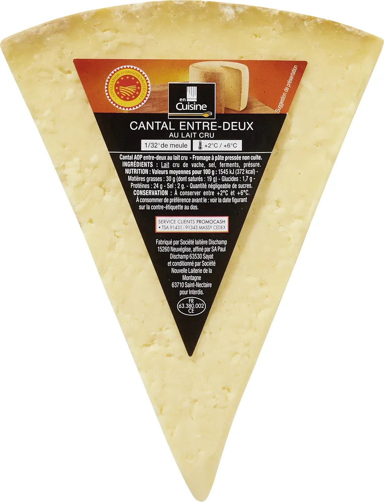 Cantal entre-deux au lait cru