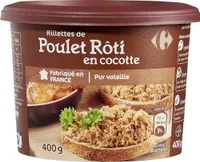 Rillettes de Poulet Rôti En cocotte