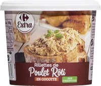 Rillettes de poulet rôti en cocotte