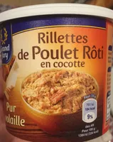Rillettes de poulet rôti en cocotte
