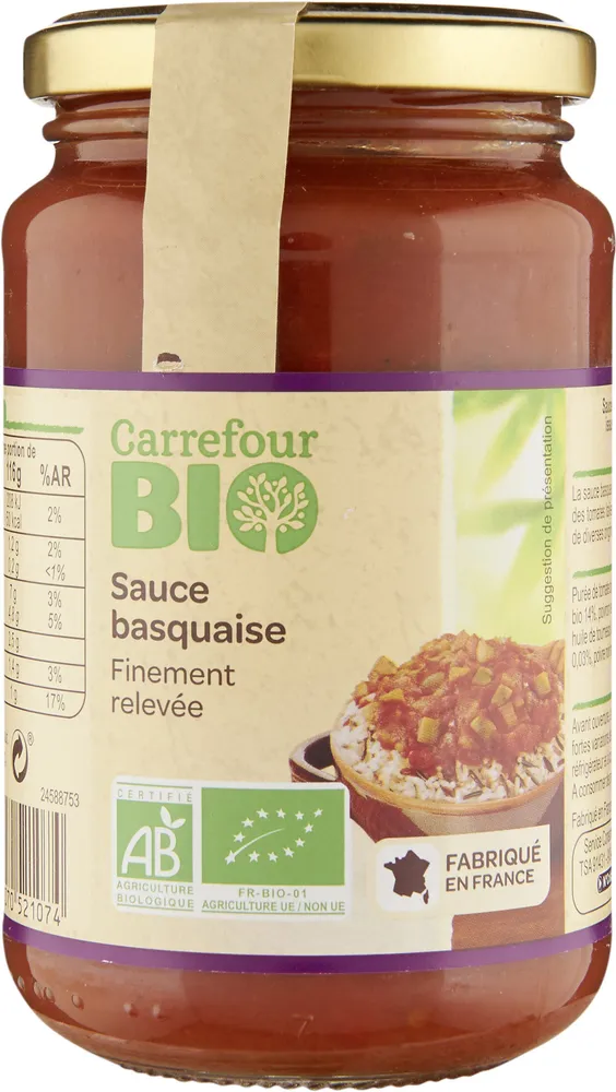 Sauce basquaise finement relevée