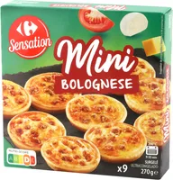 Mini pizzas boloñesa