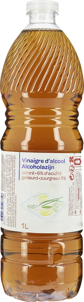 Vinaigre d'alcool coloré
