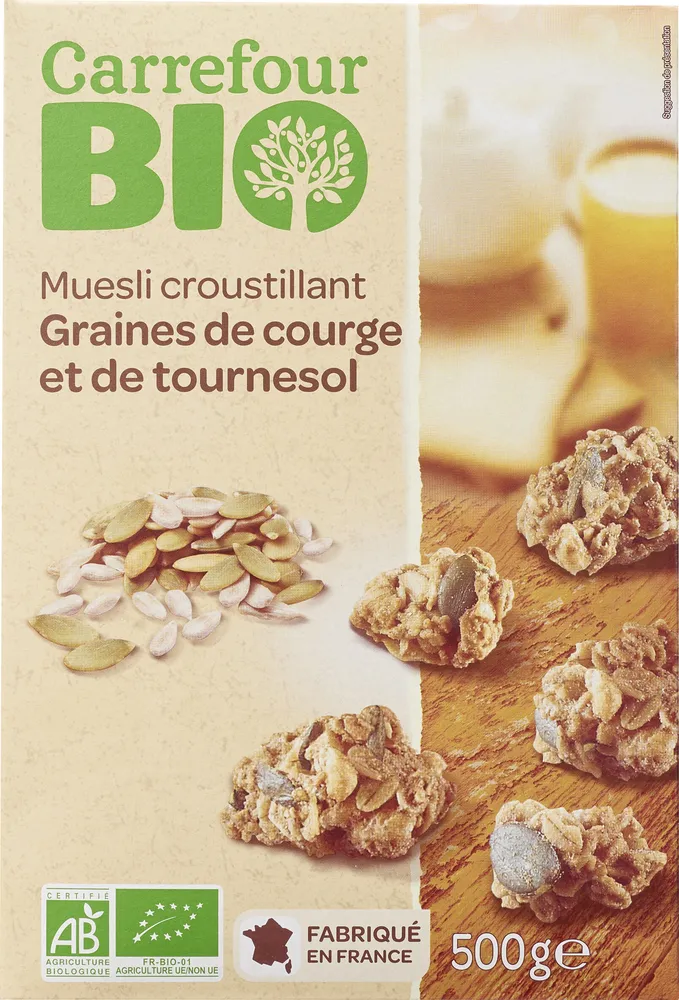 Croustillant Graines de courge et de tournesol
