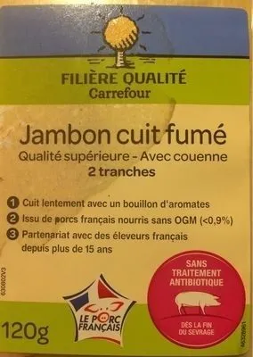 Jambon cuit fumé