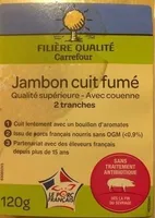 Jambon cuit fumé