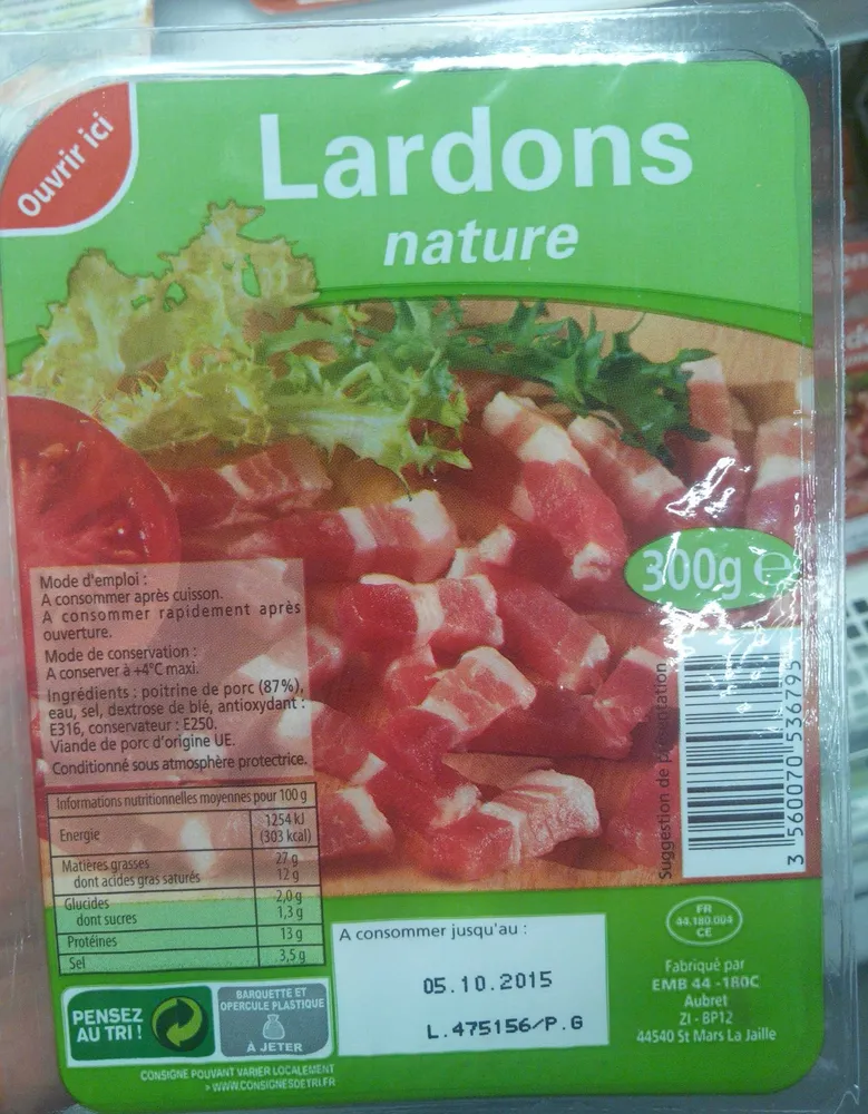 Lardons nature