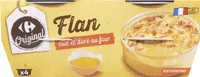 Flan cuit et doré au four