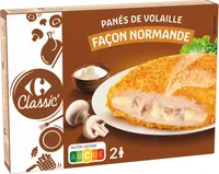 Panés de volaille façon normande