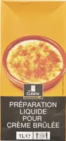 Préparation liquide pour crème brûlée