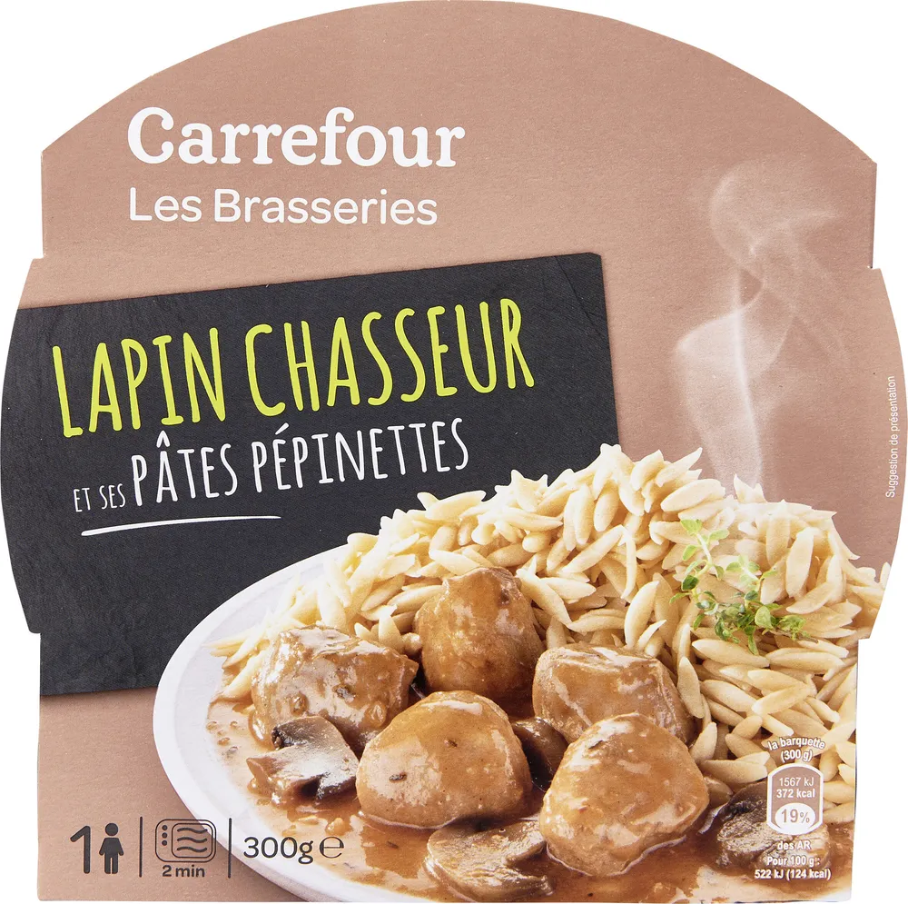 Lapin chasseur & pommes de terre