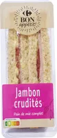 Jambon crudités