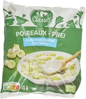 Poireaux émincés À la crème fraîche