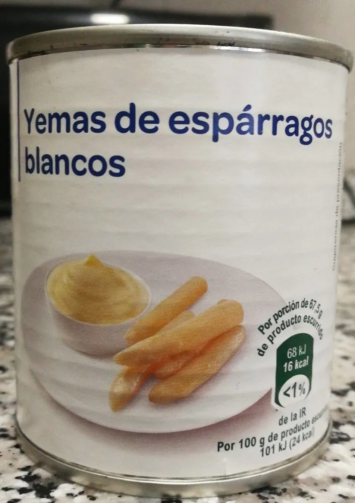 Yemas de espárragos blancos