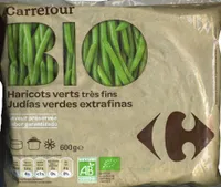 Judías verdes redondas troceadas congeladas ecológicas