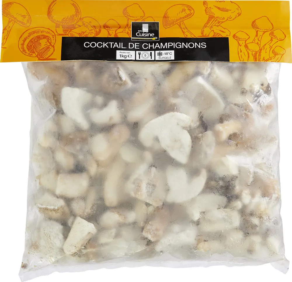 Melange de champignons cultivés surgelés