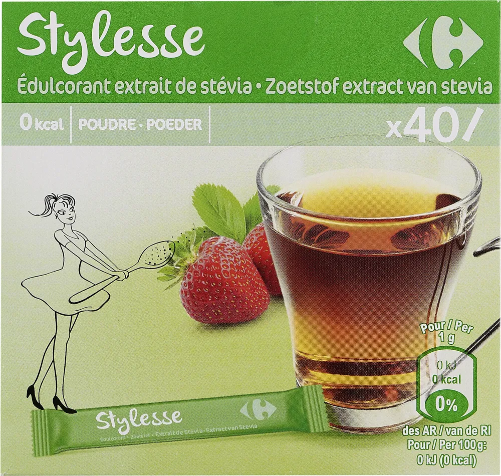 Edulcorant avec des extraits de stevia *