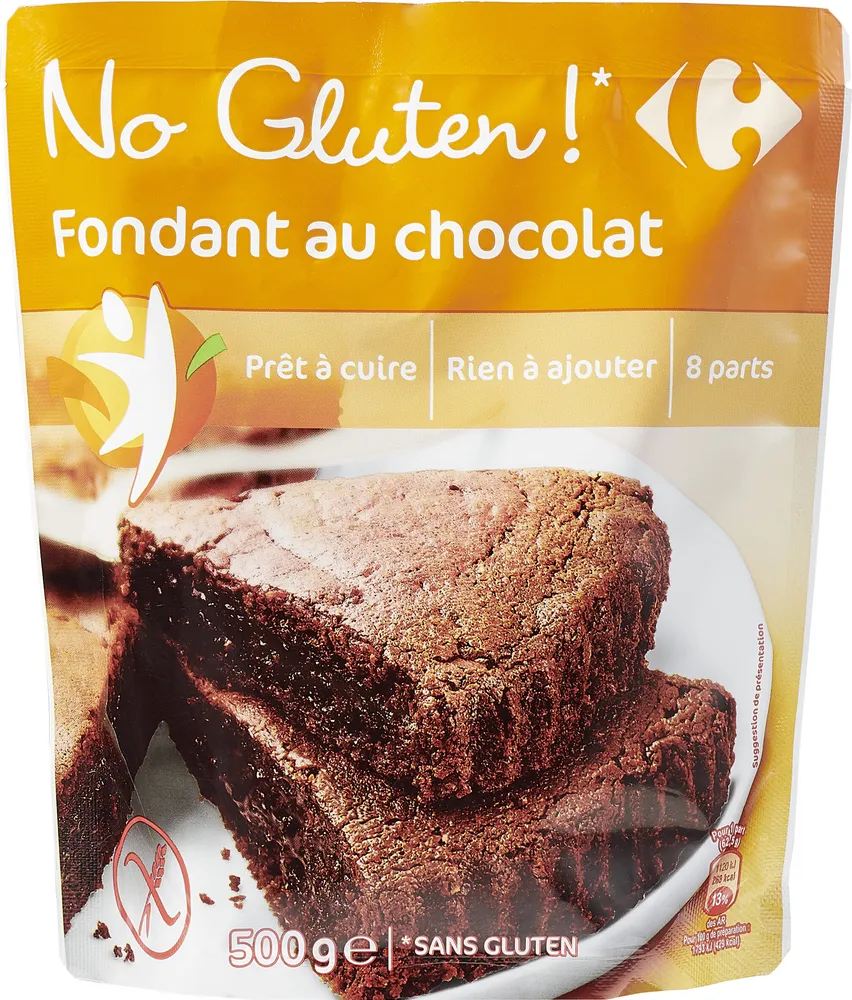 Fondant au chocolat sans gluten