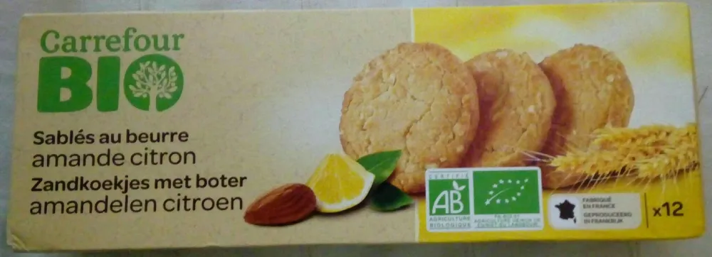 Sablés au beurre amande citron