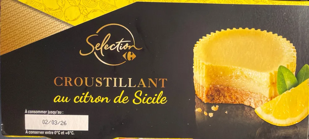 Croustillant au citron de Sicile
