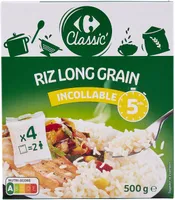 Riz long grain incollable