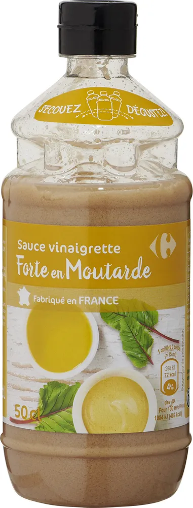 Sauce vinaigrette forte en moutarde