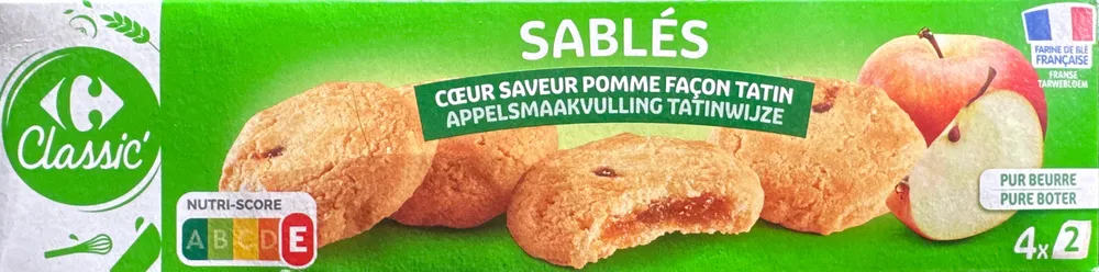 Sablés coeur saveur pomme façon tatin