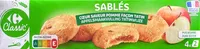 Sablés coeur saveur pomme façon tatin
