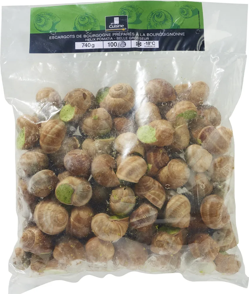 Escargot de Bourgogne préparés à la Bourguignonne