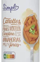Carottes (très fines)