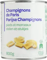 Champignons de Paris pieds et morceaux